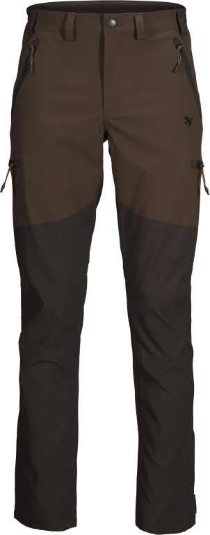 SEELAND OUTDOOR STRETCH TROUSERS PINECONE/DARK BROWN