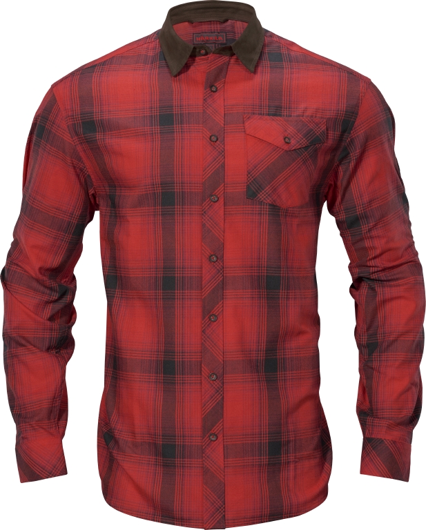 HÄRKILA DRIVEN HUNT FLANNEL SHIRT RED/BLACK CHECK
