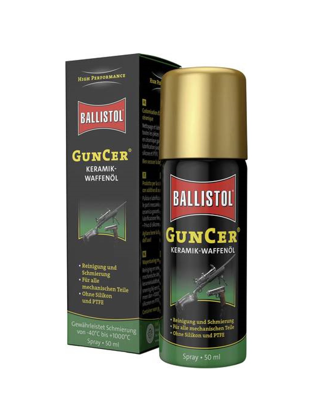 IEROČU EĻĻA AR KERAMIKAS PIEDEVU BALLISTOL GUNCER 50ML