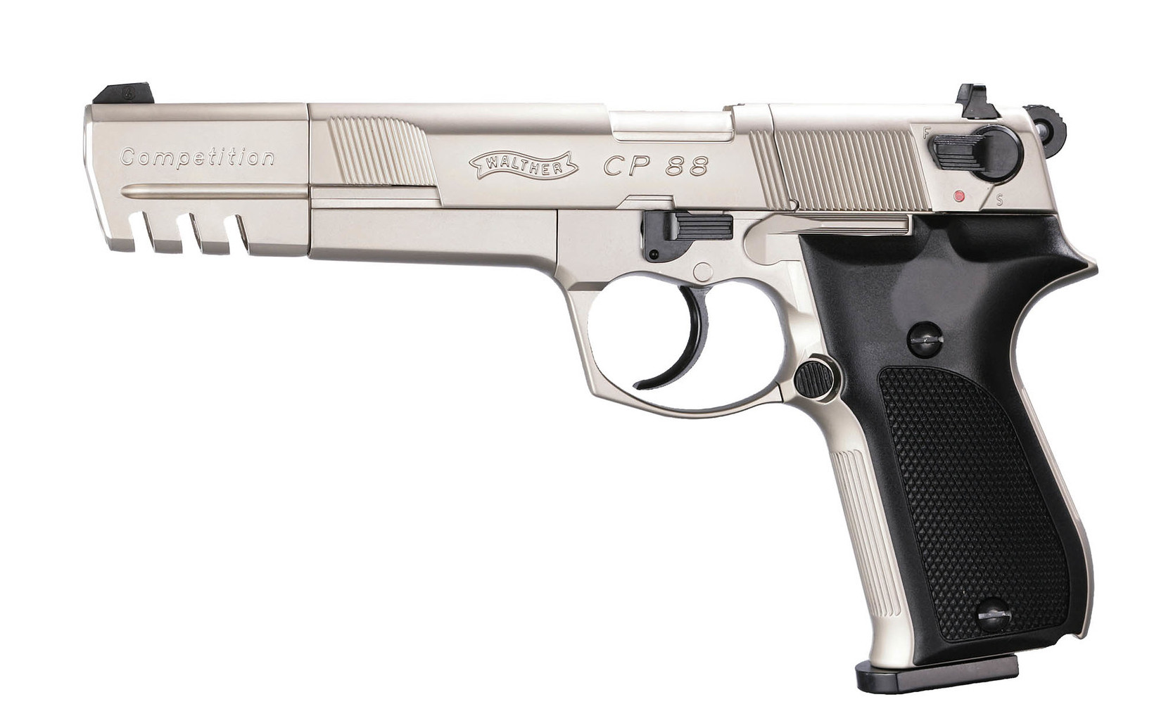 PNEIMATISKĀ PISTOLE WALTHER CP88 COMPETITION NICKEL