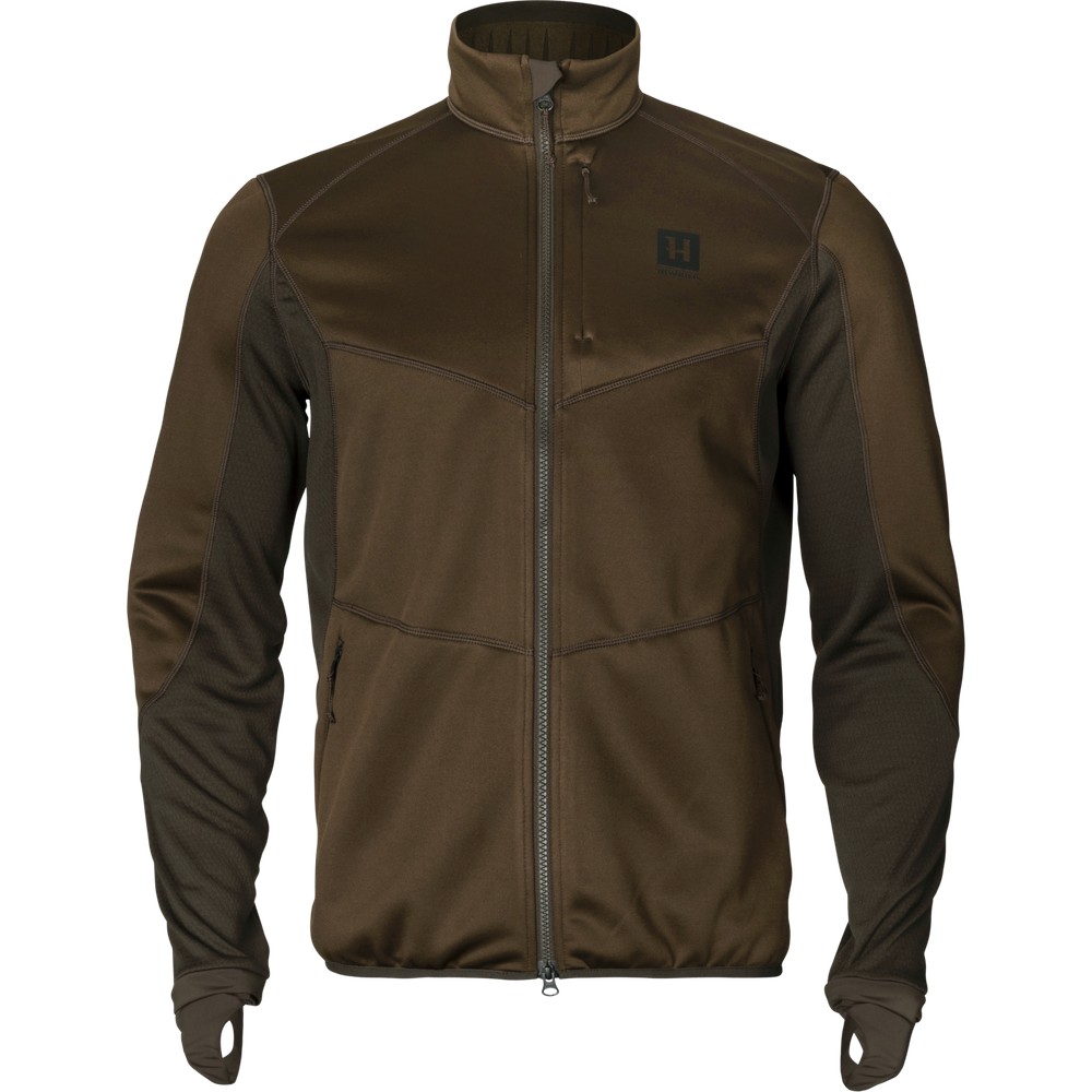 HÄRKILA SCANDINAVIAN FLEECE JACKET WILLOW GREEN/DEEP BROWN
