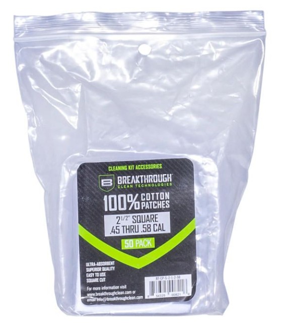 BCT COTTON PATCHES 6,35 X 6,35 CM 50-PACK