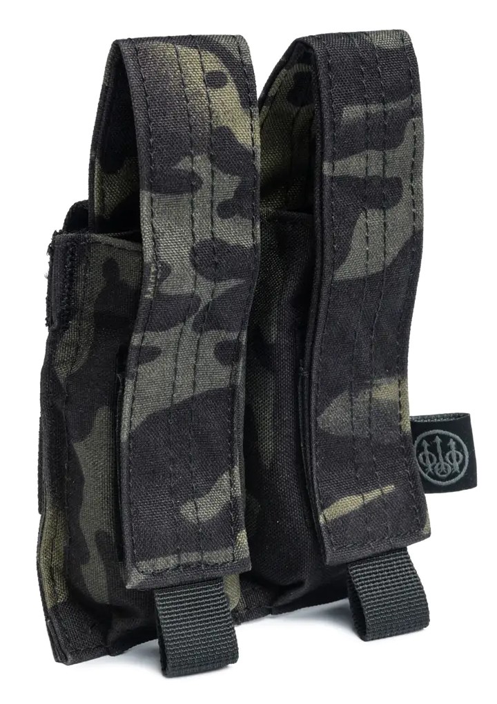 KABATA DIVĀM MAGAZĪNĀM BERETTA GRIP-TAC MOLLE DOUBLE PISTOL MULTICAM BLACK