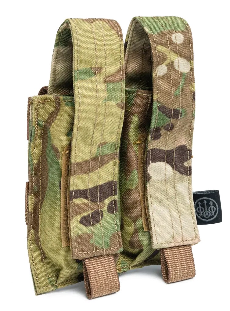 KABATA DIVĀM MAGAZĪNĀM BERETTA GRIP-TAC MOLLE DOUBLE PISTOL MULTICAM