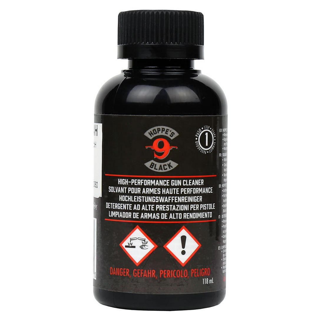 IEROČU SMĒRVIELA HOPPES NO 9 BLACK HIGH PERFOMANCE GUN CLEANER STEP1