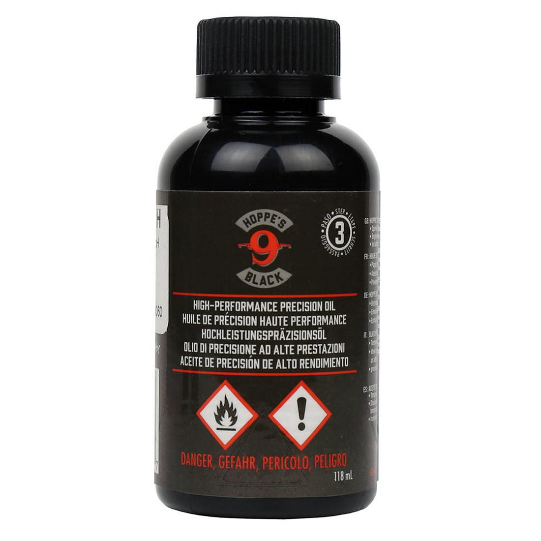 IEROČU SMĒRVIELA HOPPES NO 9 BLACK HIGH PERFOMANCE PRECISION OIL STEP3
