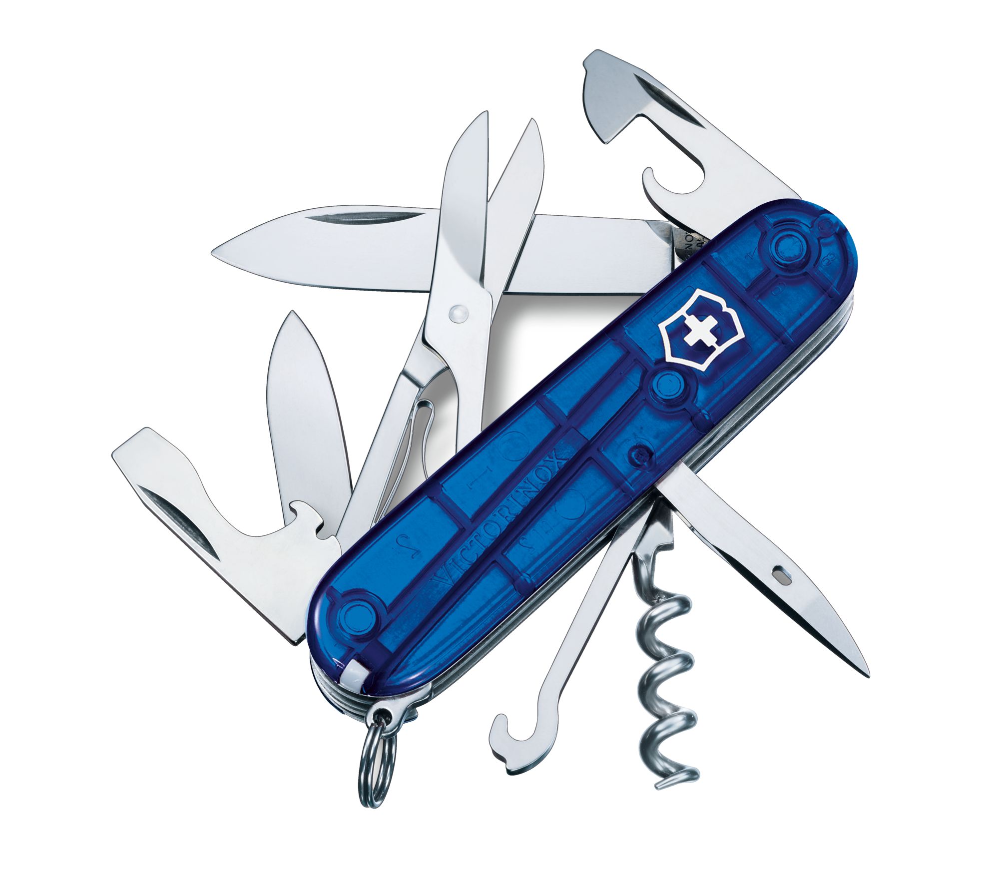 VICTORINOX CLIMBER IN BLUE TRANSPARENT
