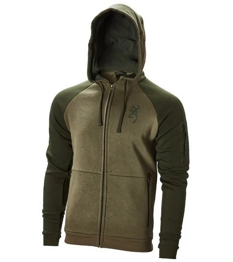 HŪDIJS BROWNING ZIP SNAPSHOT GREEN