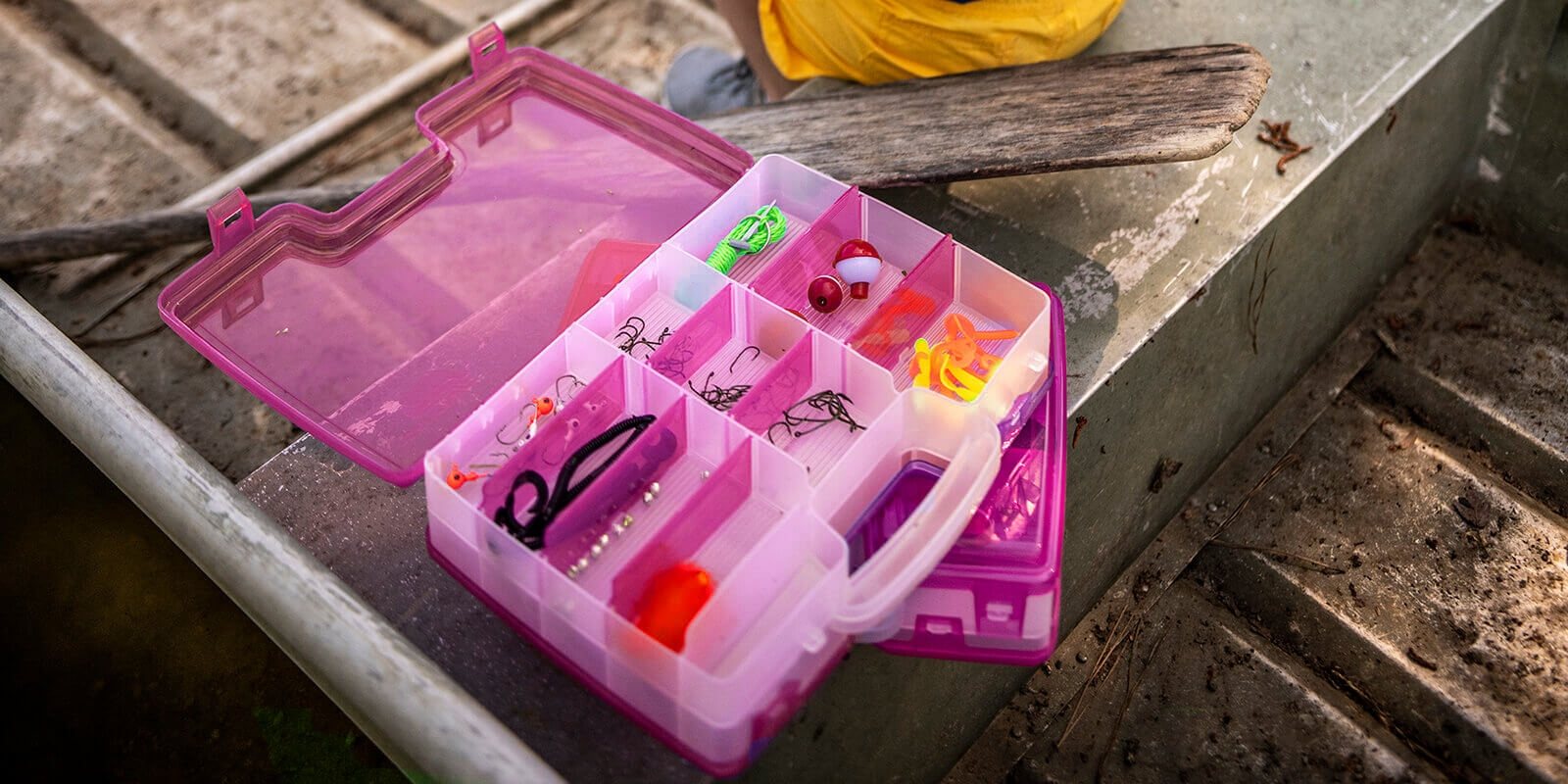PLANO LET´S FISH TACKLE BOX CLR/PINK - Cases/boxes