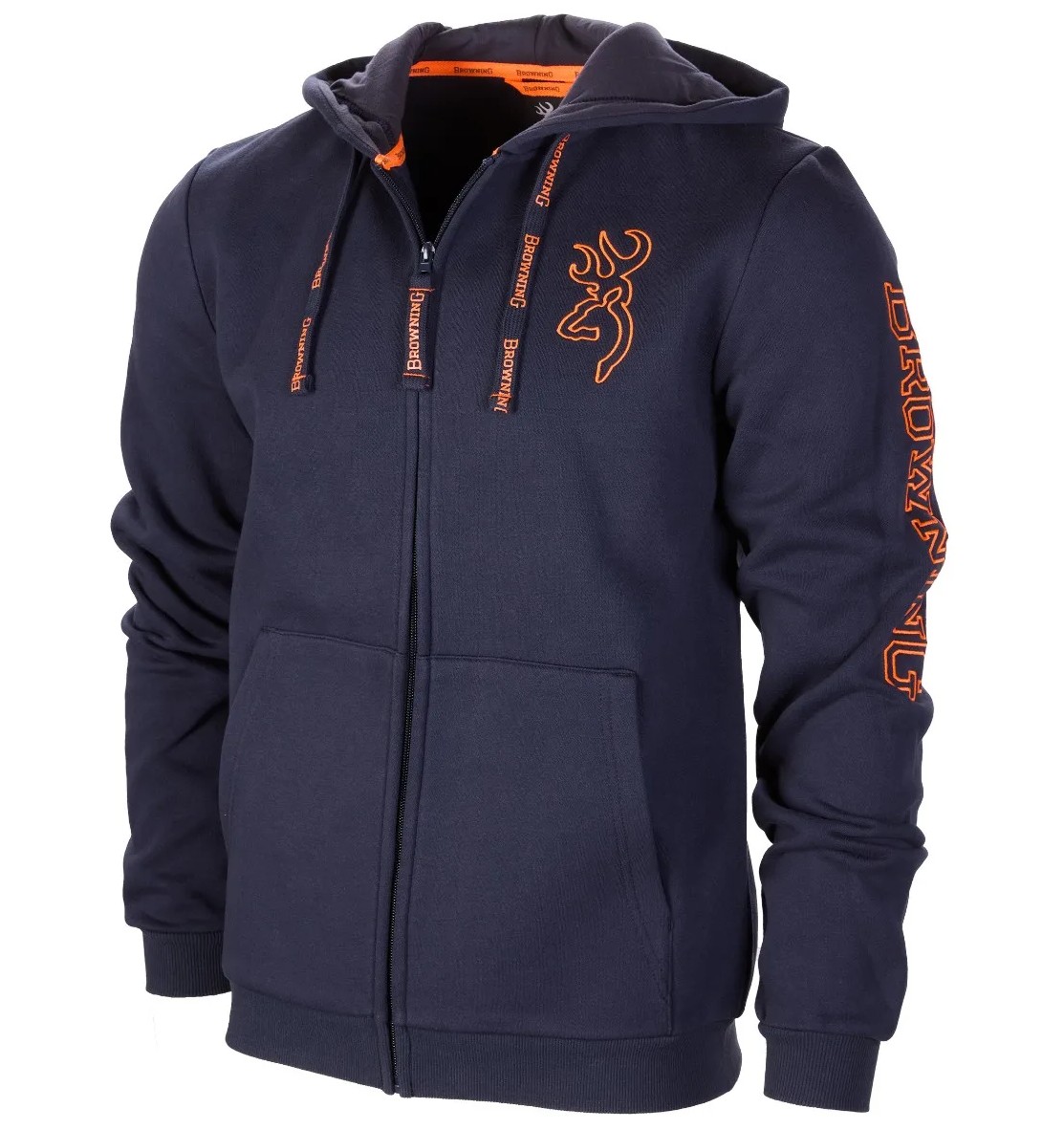 BROWNING ZIP SNAPSHOT HOODY BLUE